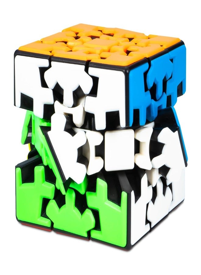 Qwick Click Gear 3x3 Stickerless Cube Speed Cube | Toy for Kids & Adults | Magic Speedy Stress Buster Brainstorming Puzzle 3x3x3 (Multicolor) - Image 2